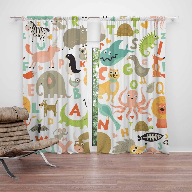 Baby Nursery Blackout Curtains - Zasłony do pokoju dziecięcego z motywem