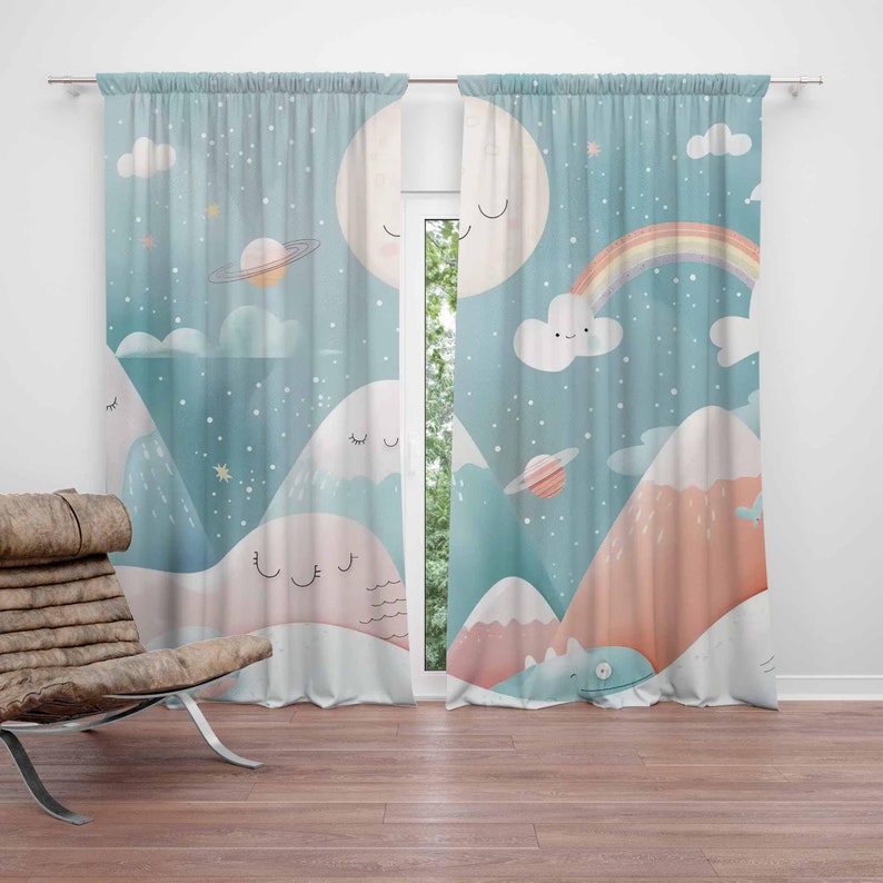 Baby Nursery Blackout Curtains - Zasłony do pokoju dziecięcego z motywem