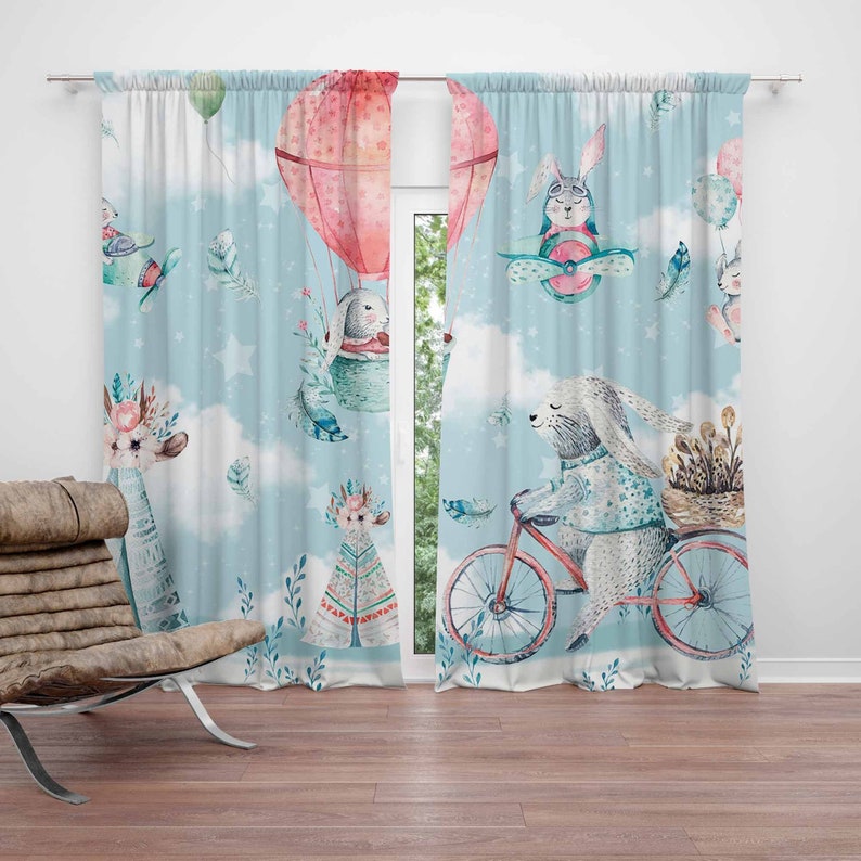 Baby Nursery Blackout Curtains - Zasłonka do pokoju dziecięcego z motywem