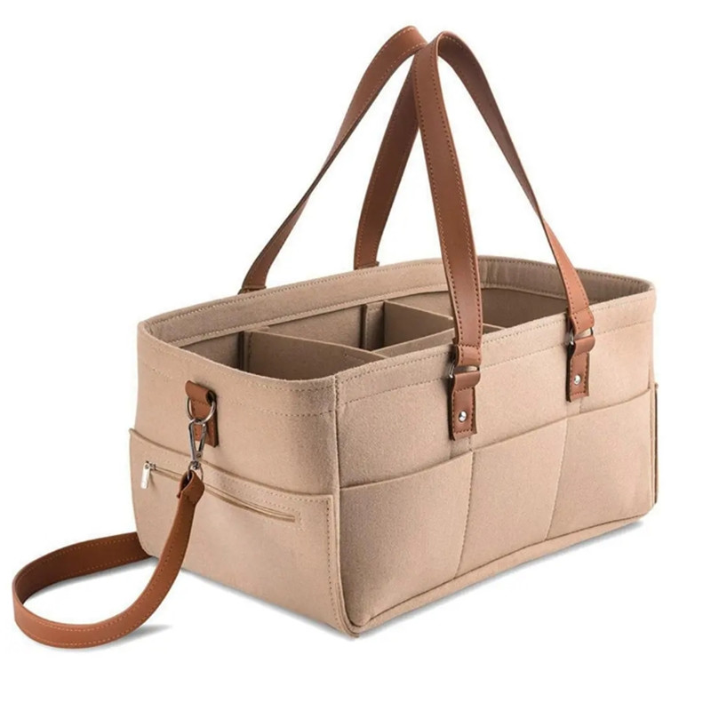 Diaper Caddy Organizer - Filcowy kosz do przechowywania dla niemowląt