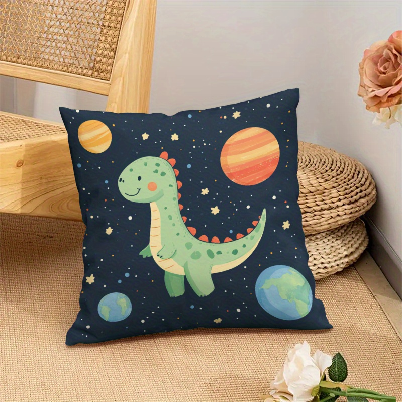 Baby Nursery Chair - Urocza poszewka na poduszkę z dinozaurami