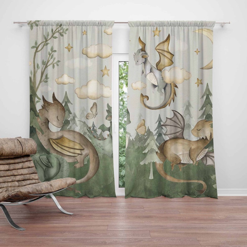 Baby Nursery Blackout Curtains - Zasłony do pokoju dziecięcego z motywem