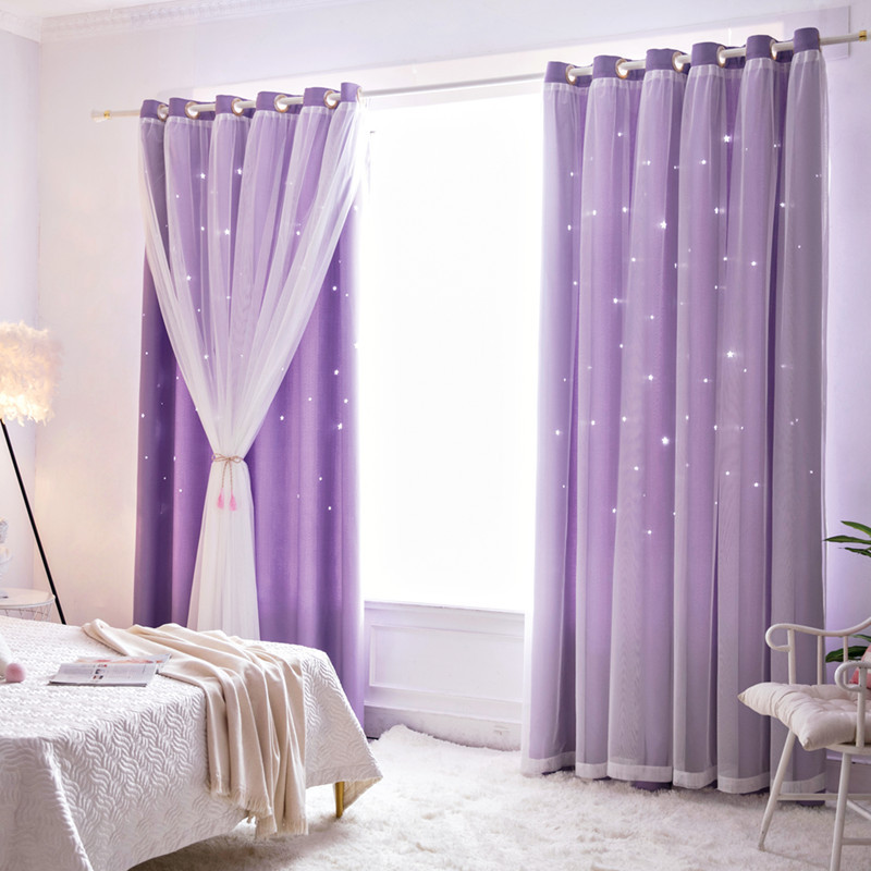 Baby Nursery Blackout Curtains - Bezpłatne dostosowanie dzieci kurtyny drążą gwiazdy