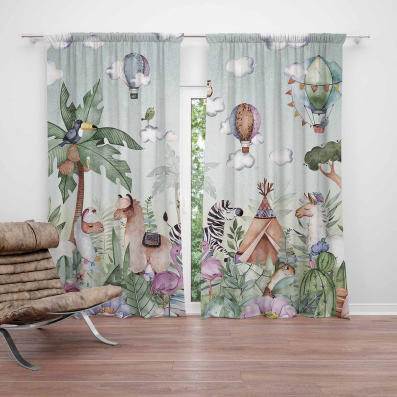 Baby Nursery Blackout Curtains - Zasłony do pokoju dziecięcego z motywem