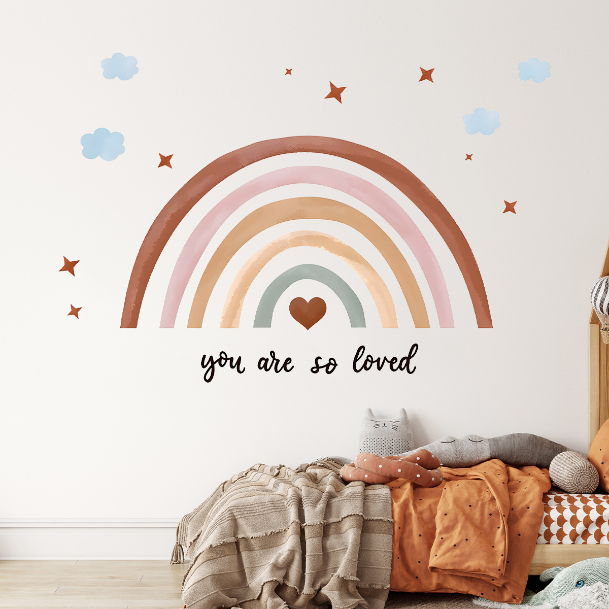 Baby Nursery Peel And Stick Wallpaper - Naklejka ścienna w stylu boho z