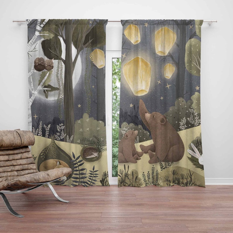 Baby Nursery Blackout Curtains - Zasłony do pokoju dziecięcego z motywem