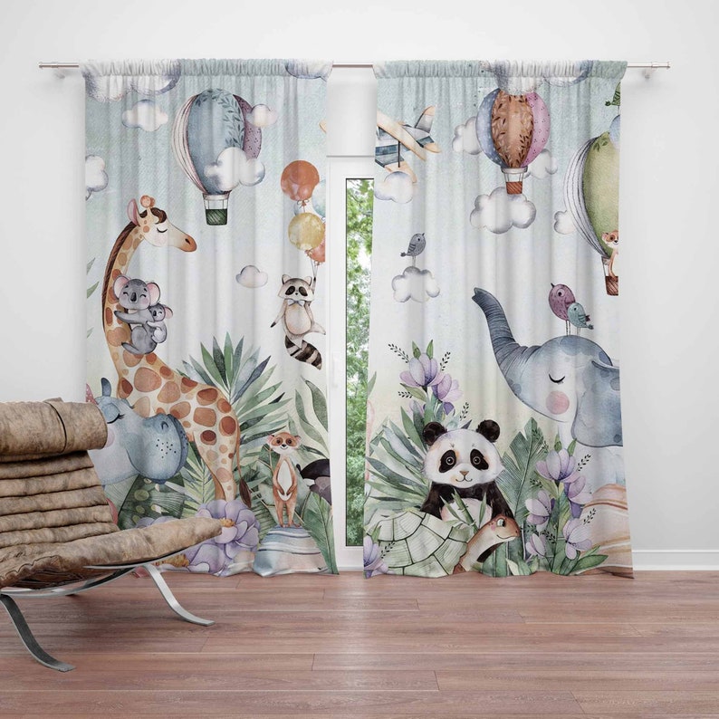 Baby Nursery Blackout Curtains - Zasłony do pokoju dziecięcego z motywem