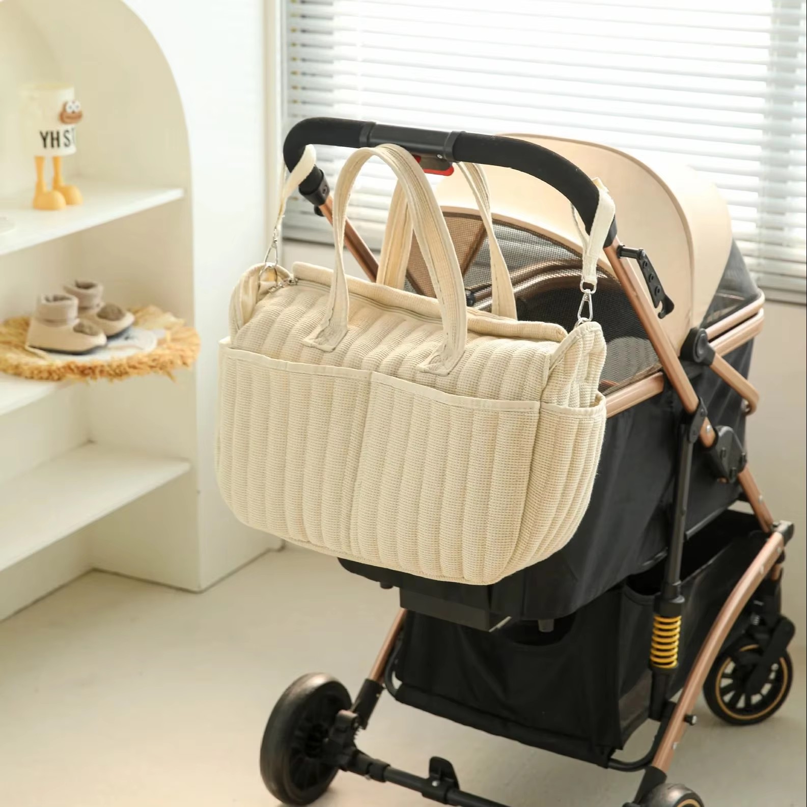 Diaper Caddy Organizer - Modna torba na pieluchy dla niemowląt,