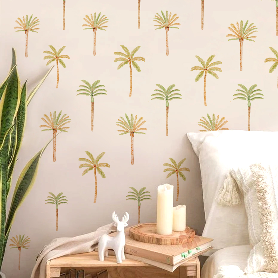 Boho Naklejka ścienna z palmy  – Baby Nursery Tree recenzja i cena