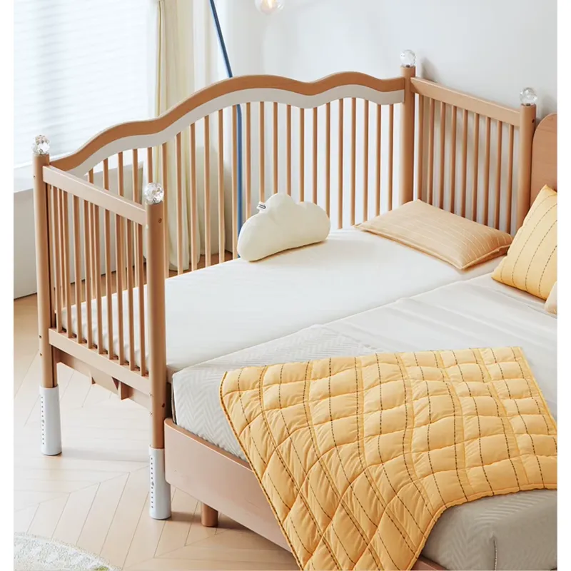 Drewniane łóżeczko dziecięce z – Baby Nursery Co recenzja i cena