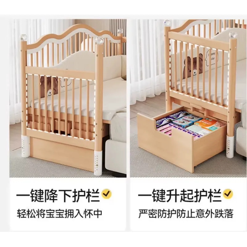 Drewniane łóżeczko dziecięce z – Baby Nursery Co recenzja i cena