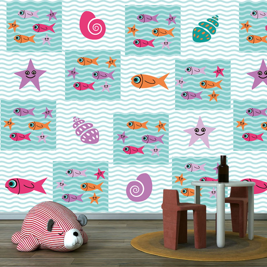 Kreskówkowa fototapeta samoprz – Baby Nursery Peel And Stick Wallpaper recenzja i cena
