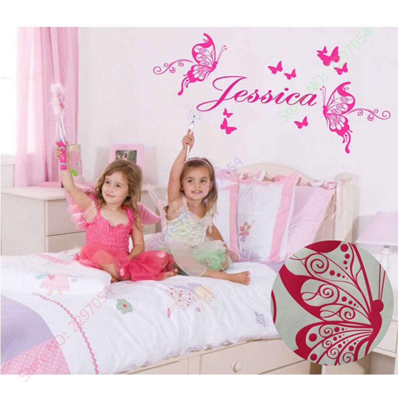 Nowe motyle spersonalizowana n – Baby Nursery Girl Room recenzja i cena