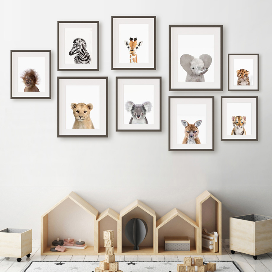 Dekoracje ścienne do pokoju dz – Baby Nursery Jungle Animals recenzja i cena