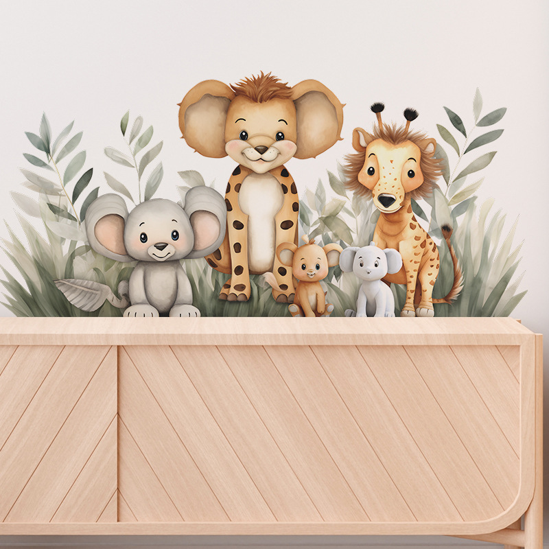 Naklejka ścienna z motywem dżu – Baby Nursery Jungle Animals recenzja i cena