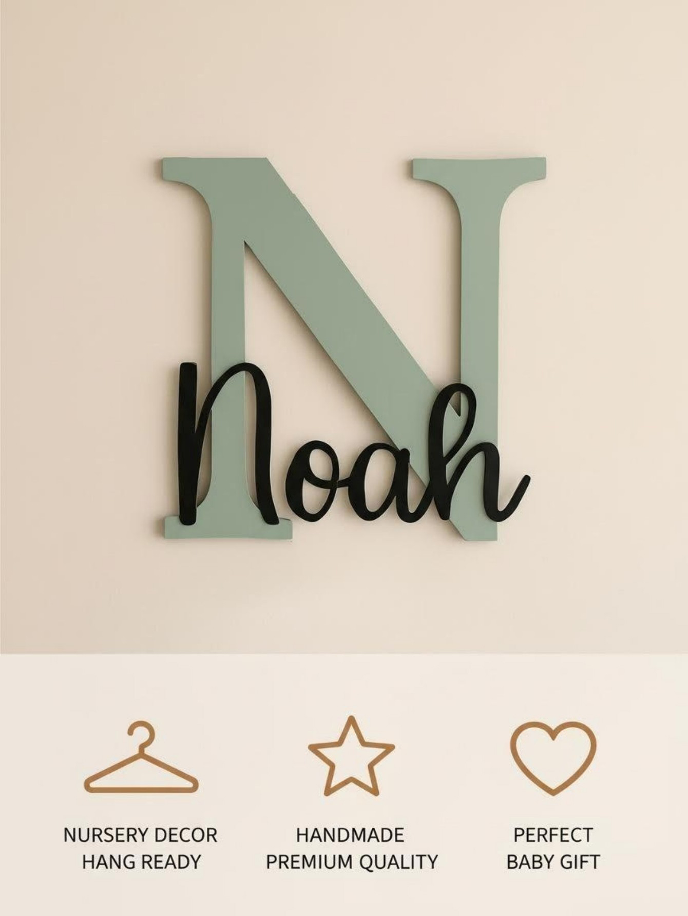 Personalizowana drewniana tabl – Baby Nursery Keepsake recenzja i cena