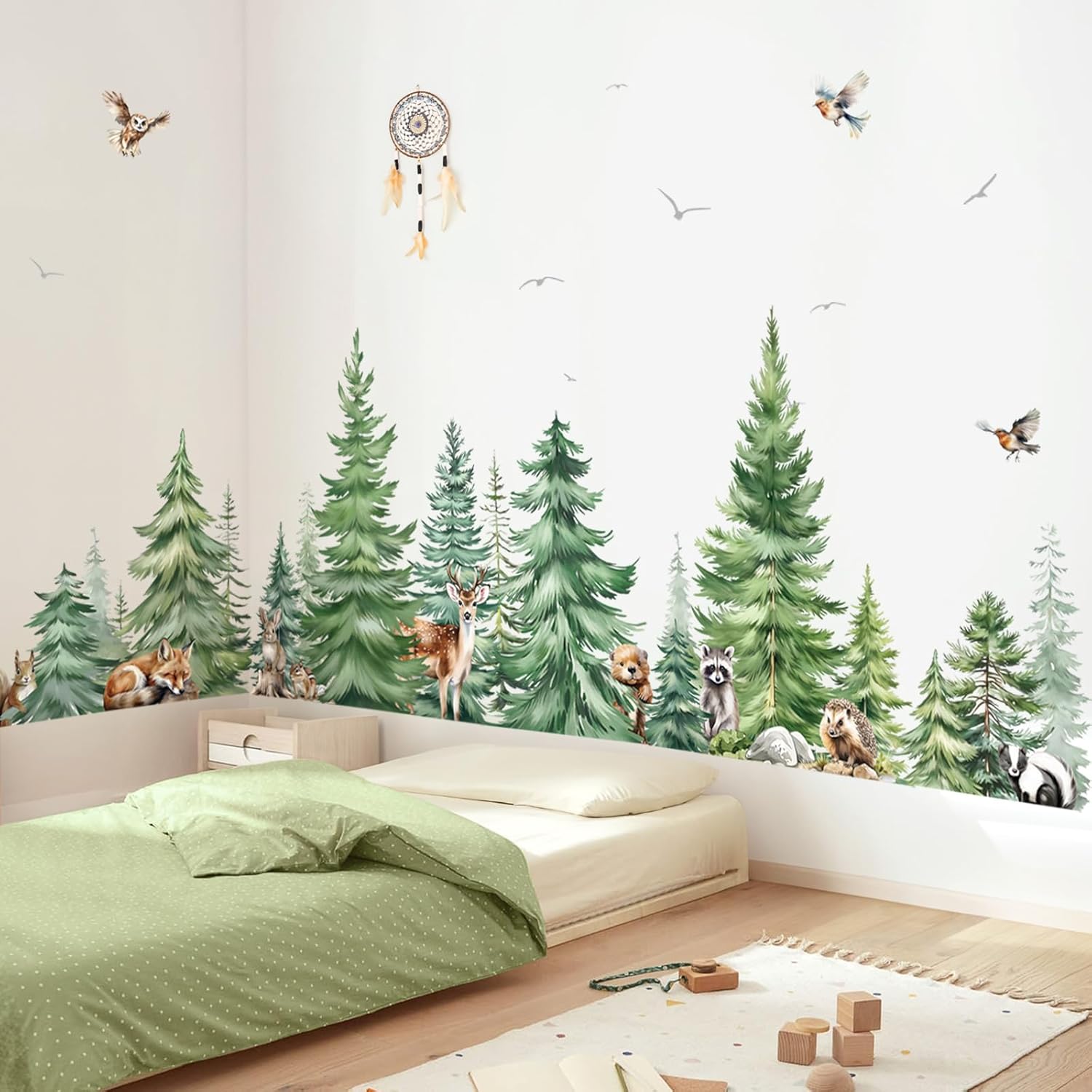 Duże naklejki ścienne akwarelo – Baby Nursery Tree recenzja i cena