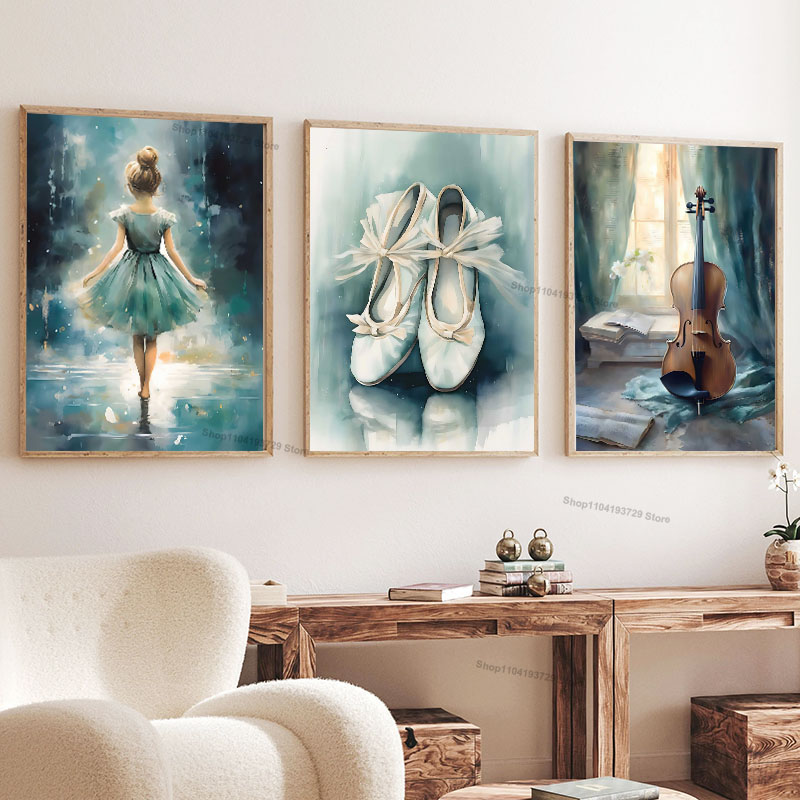 Akwarelowe baletniki, szkielet – Baby Nursery Girl Room recenzja i cena