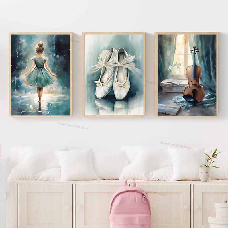 Akwarelowe baletniki, szkielet – Baby Nursery Girl Room recenzja i cena