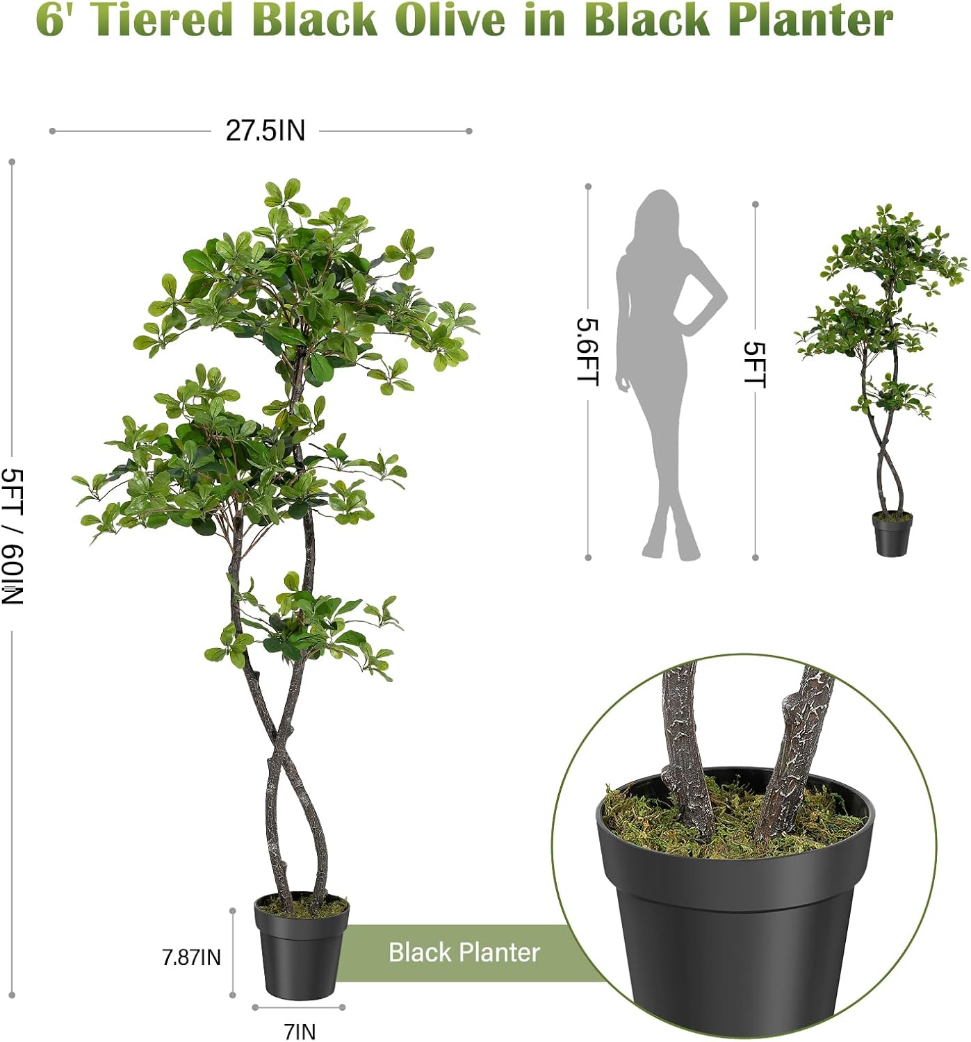 Sztuczne rośliny do wnętrz, sz – Baby Nursery Tree recenzja i cena