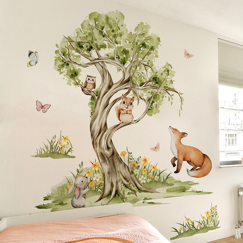 Naklejka Ścienna Akwarelowy La – Baby Nursery Tree recenzja i cena