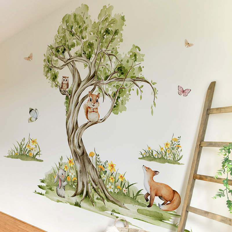 Naklejka Ścienna Akwarelowy La – Baby Nursery Tree recenzja i cena