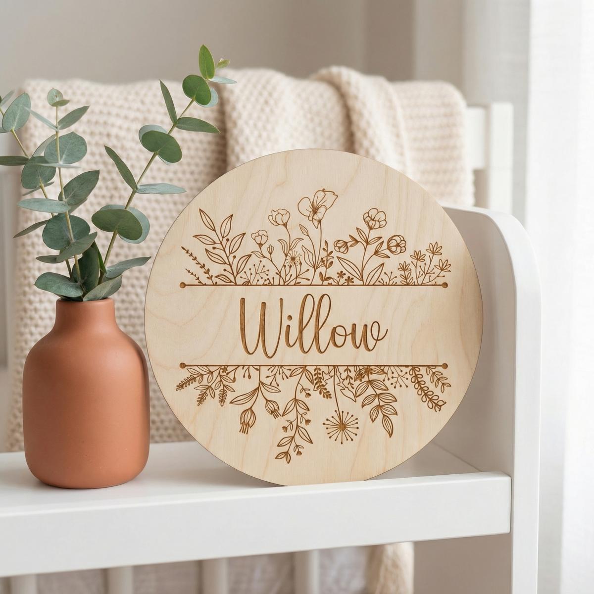 Personalizowana okrągła drewni – Baby Nursery Toy recenzja i cena