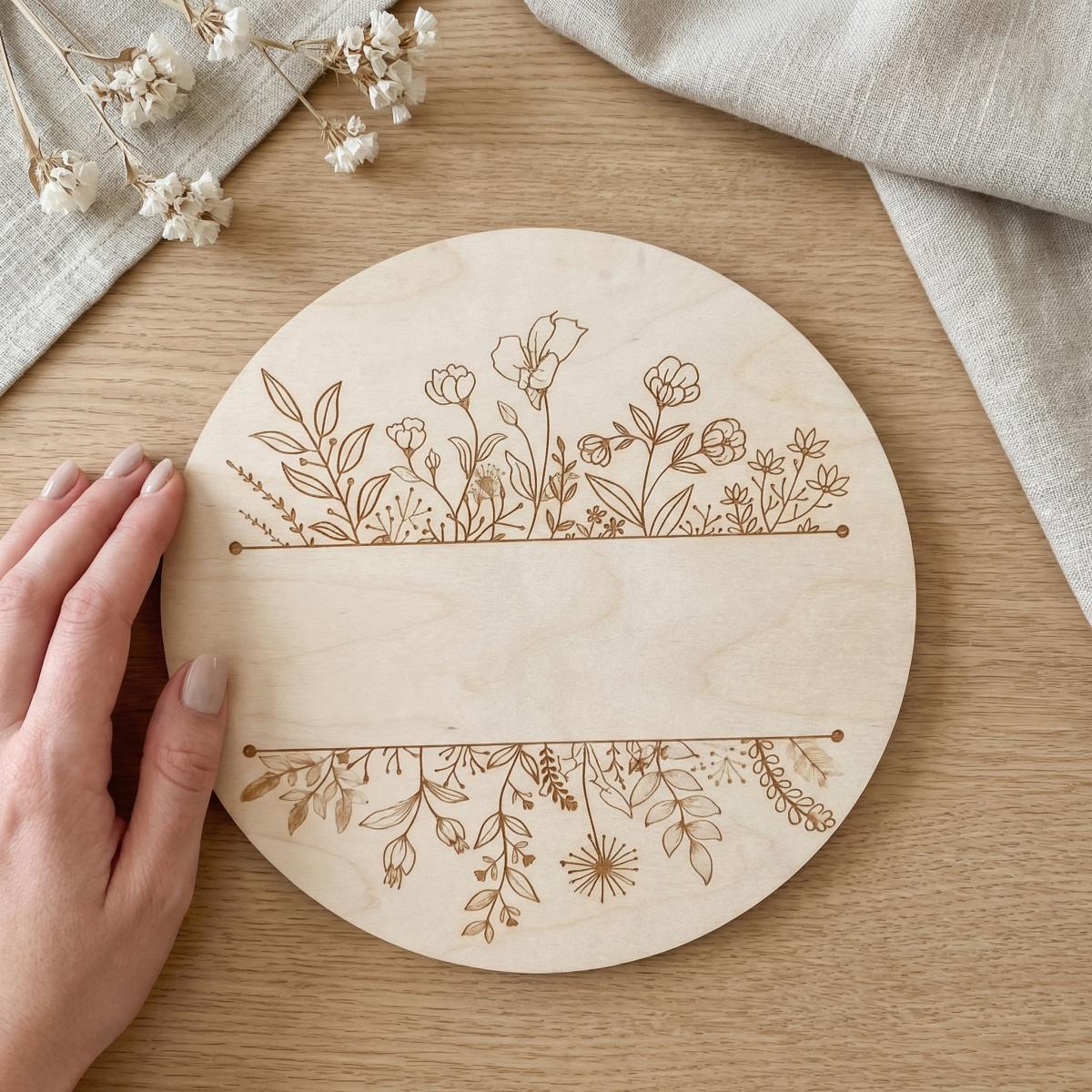 Personalizowana okrągła drewni – Baby Nursery Toy recenzja i cena