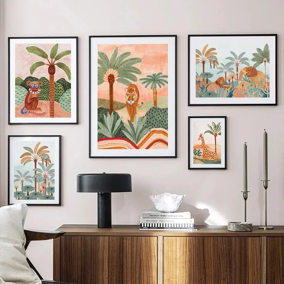 Boho Dżungla Zwierzęta Tygrys  – Baby Nursery Tree recenzja i cena