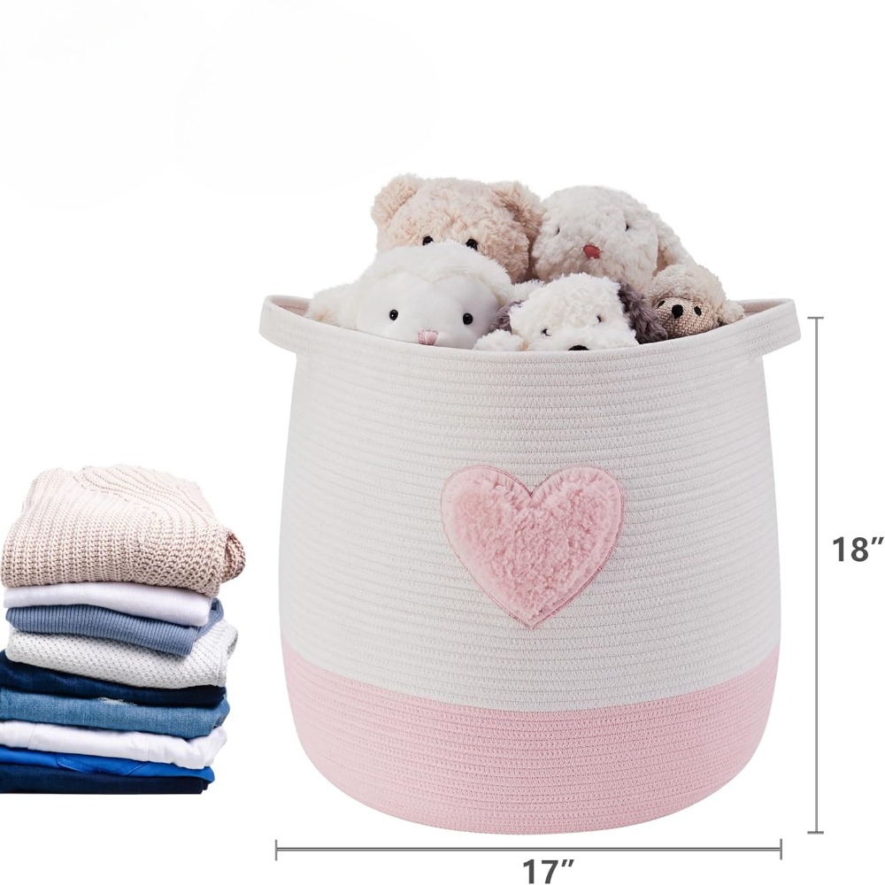 Różowy Kosz na Pranie dla Dzie – Baby Nursery Girl Room recenzja i cena