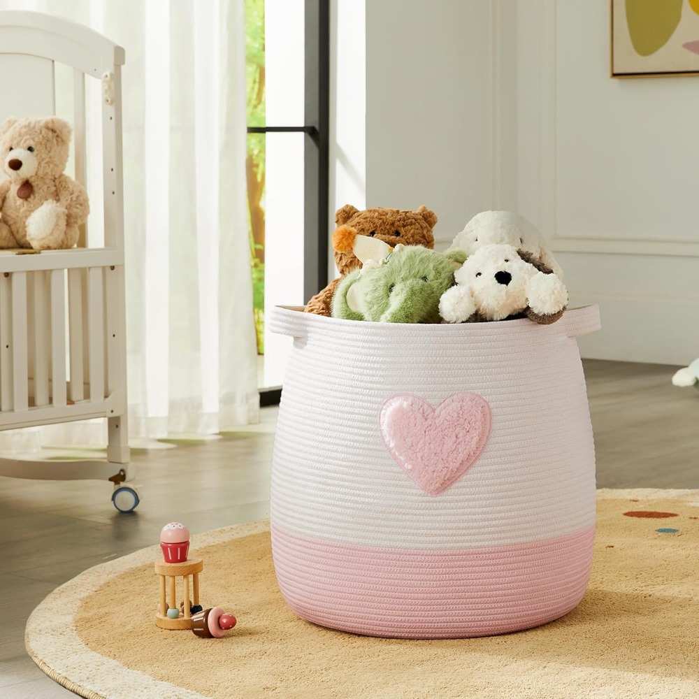 Różowy Kosz na Pranie dla Dzie – Baby Nursery Girl Room recenzja i cena