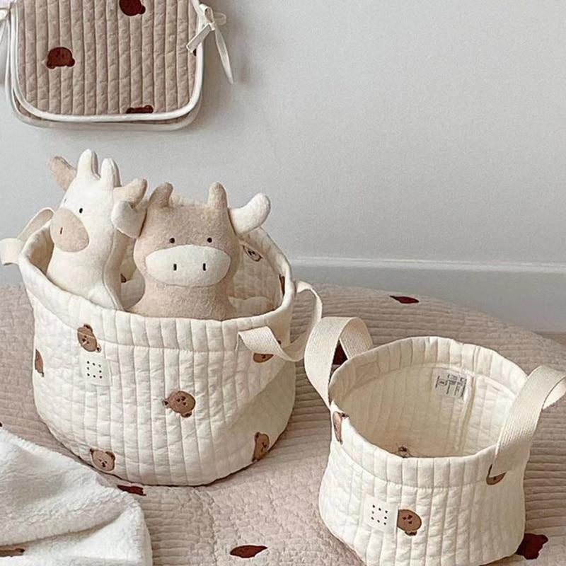 Słodki miś haftowany worek na  – Diaper Caddy Organizer recenzja i cena