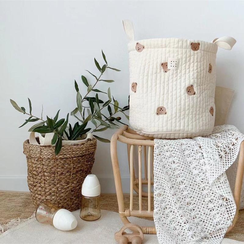 Słodki miś haftowany worek na  – Diaper Caddy Organizer recenzja i cena