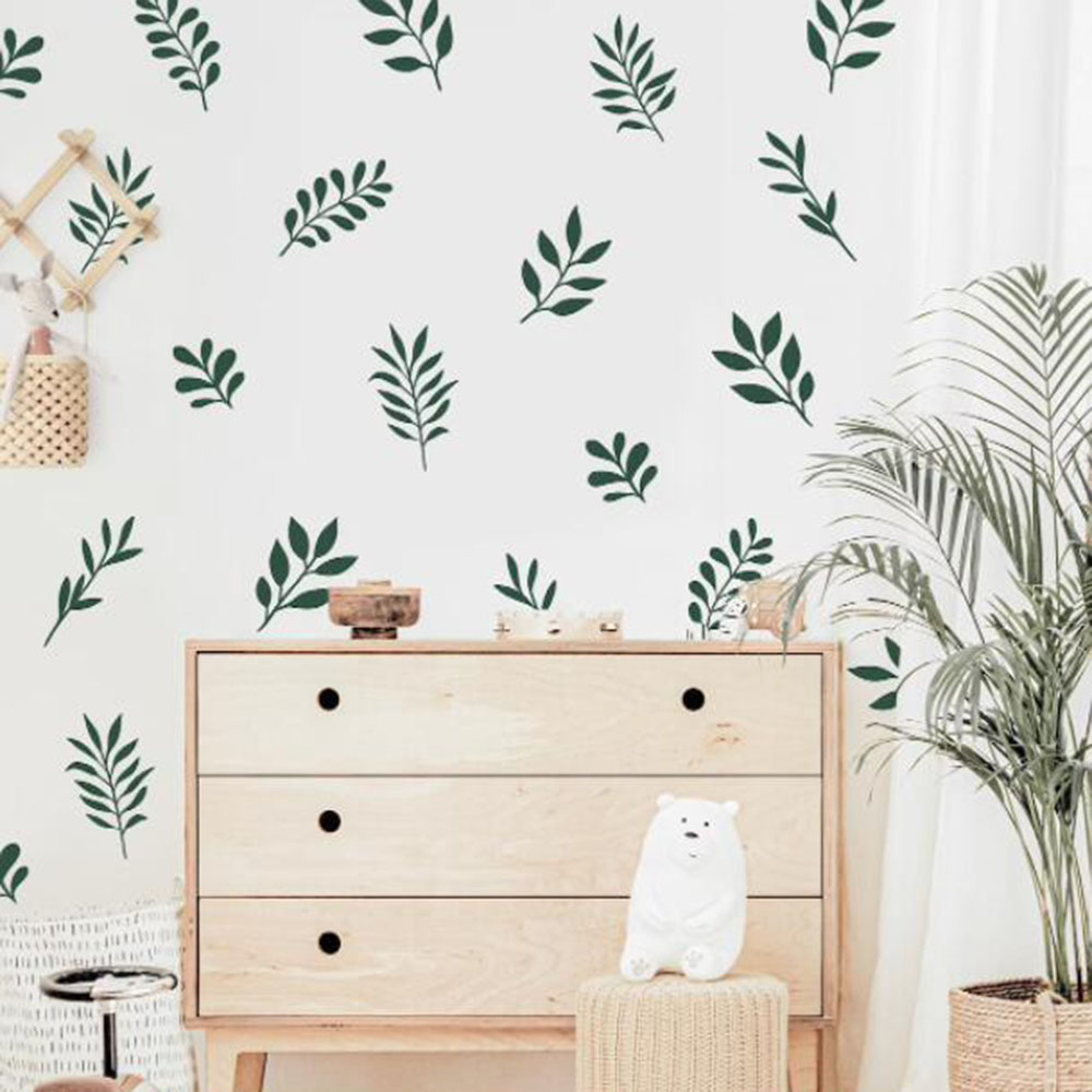 41Pcs Botanical Leaf Wall Stic – Baby Nursery Tree recenzja i cena