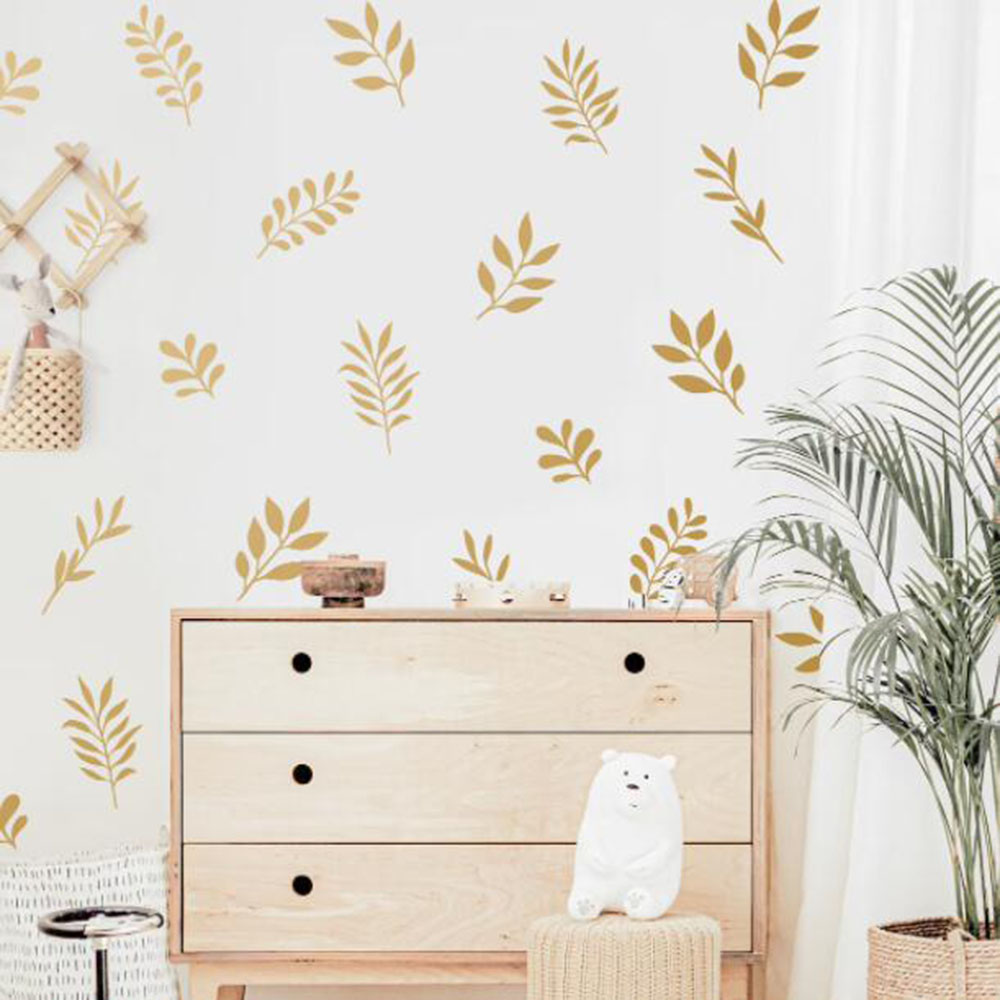 41Pcs Botanical Leaf Wall Stic – Baby Nursery Tree recenzja i cena