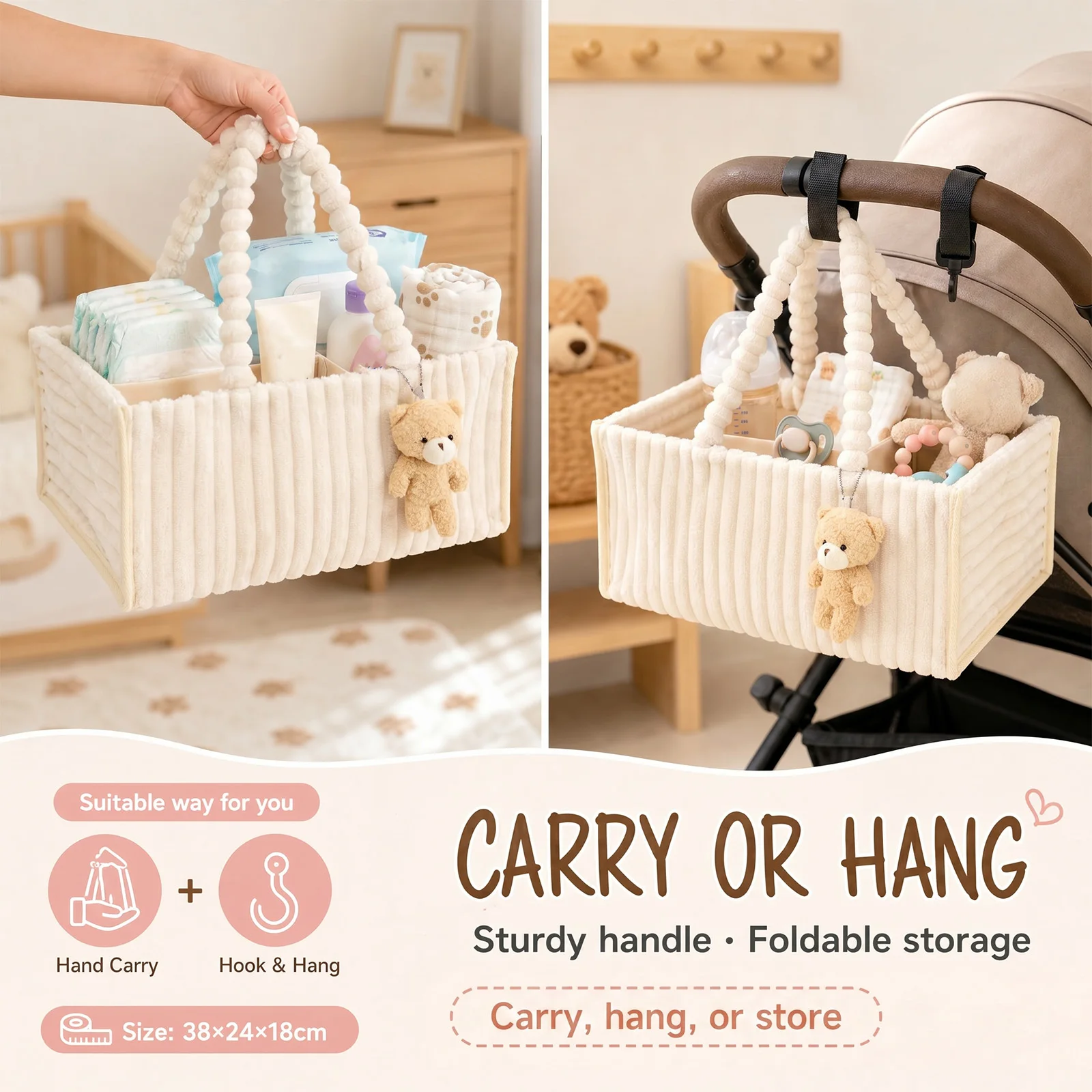 Organizer na pieluchy dla niem – Diaper Caddy Organizer recenzja i cena