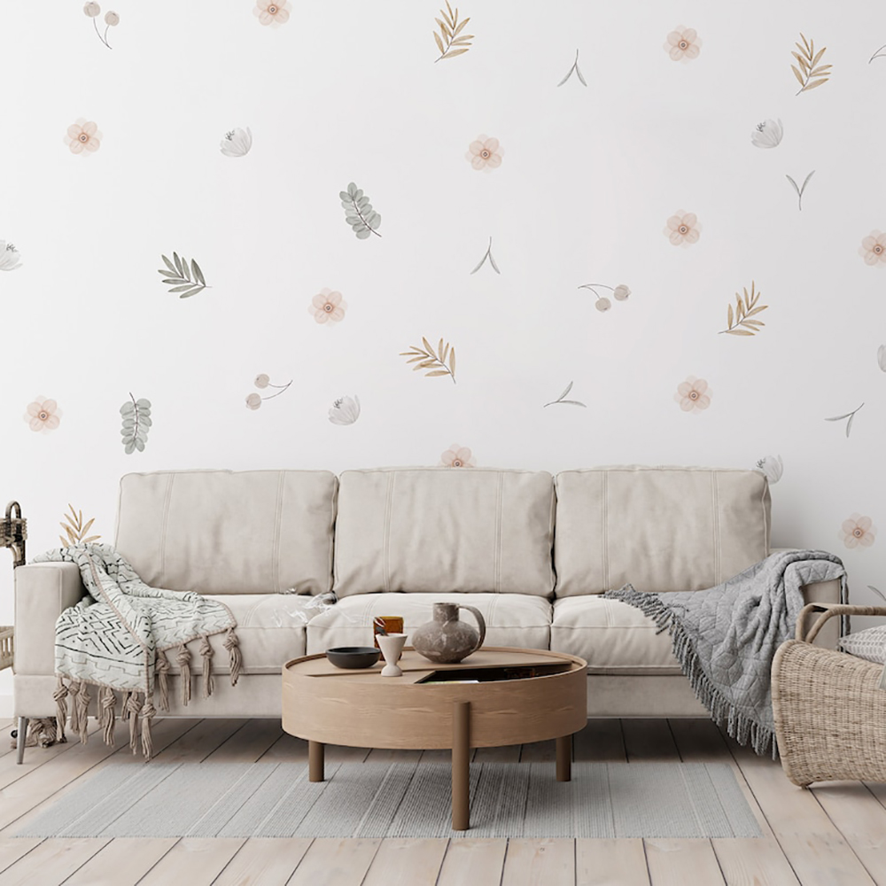 Boho Leaves Botanical DIY Nakl – Baby Nursery Girl Room recenzja i cena