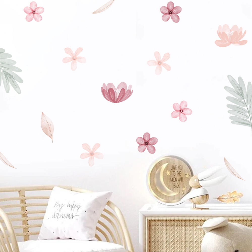 Boho Leaves Botanical DIY Nakl – Baby Nursery Girl Room recenzja i cena