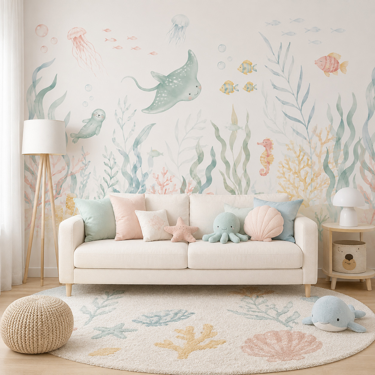 Samoprzylepna tapeta z motywem – Baby Nursery Peel And Stick Wallpaper recenzja i cena