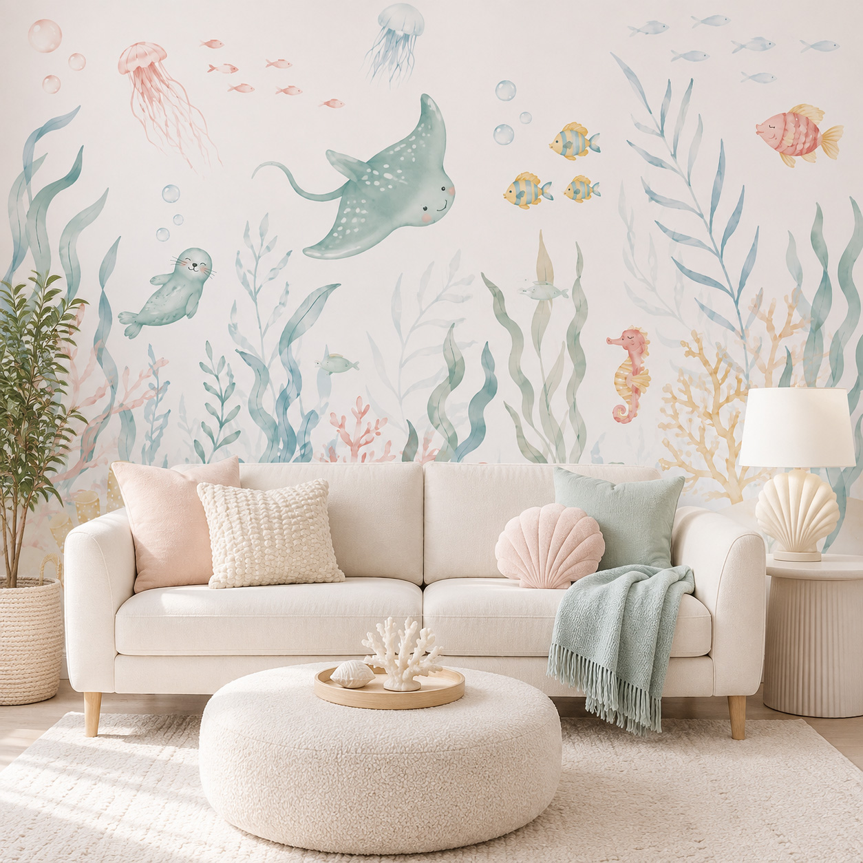 Samoprzylepna tapeta z motywem – Baby Nursery Peel And Stick Wallpaper recenzja i cena