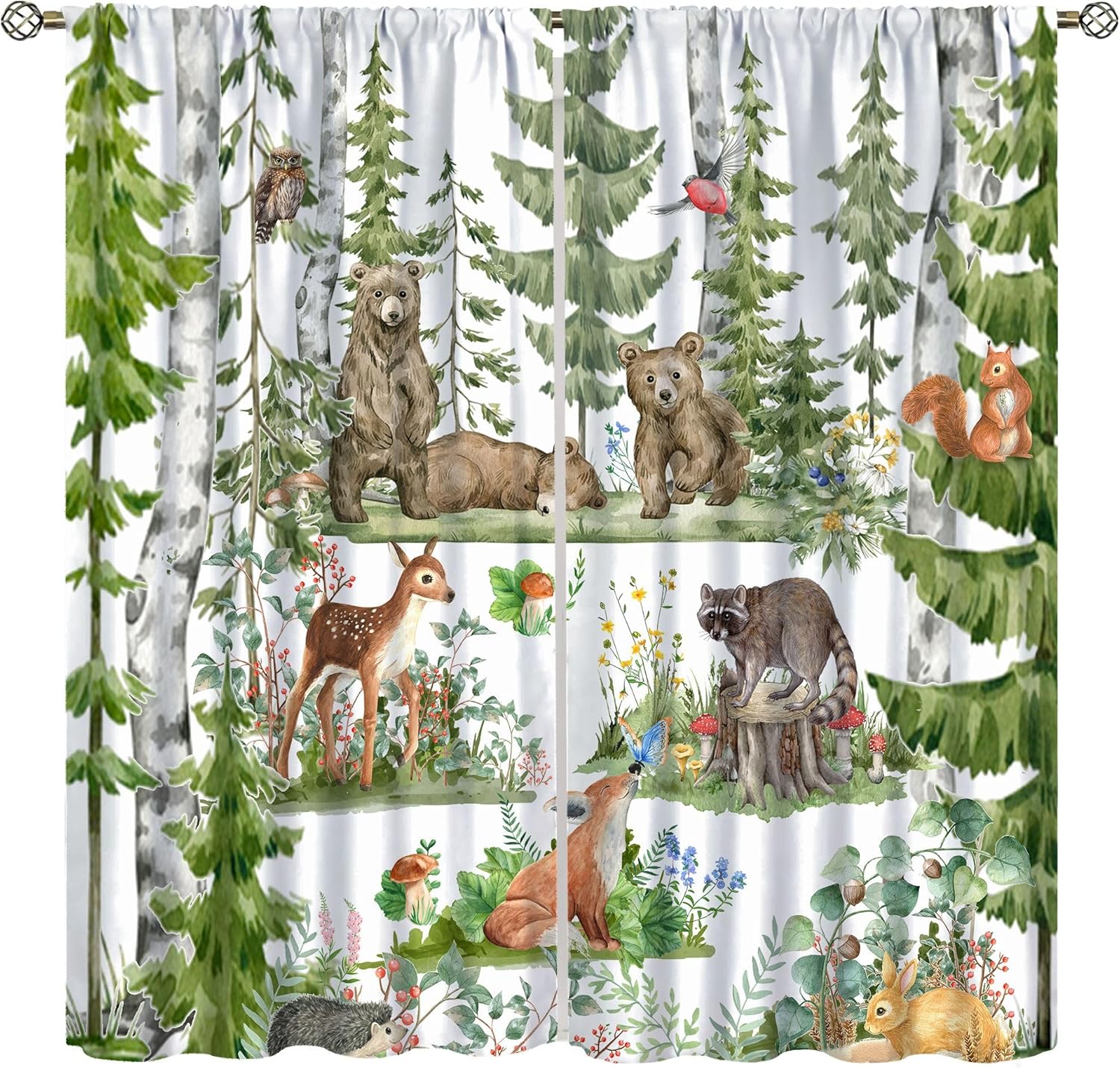 Zasłony dla dzieci z motywem z – Baby Nursery Tree recenzja i cena
