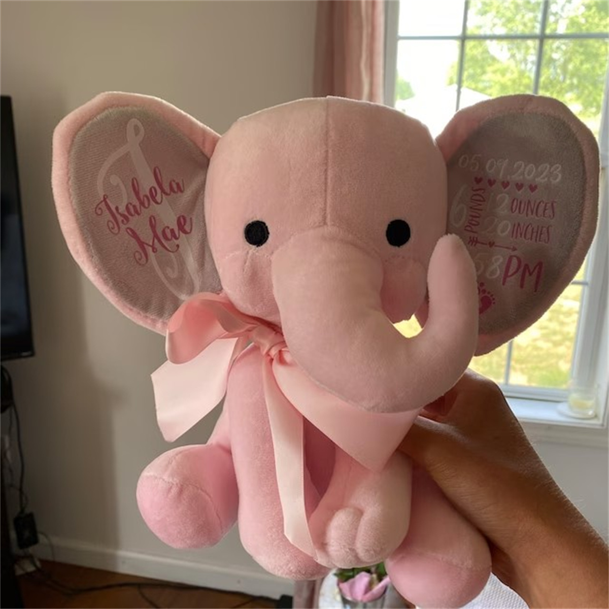 Pluszowy słonik z personalizow – Baby Nursery Keepsake recenzja i cena