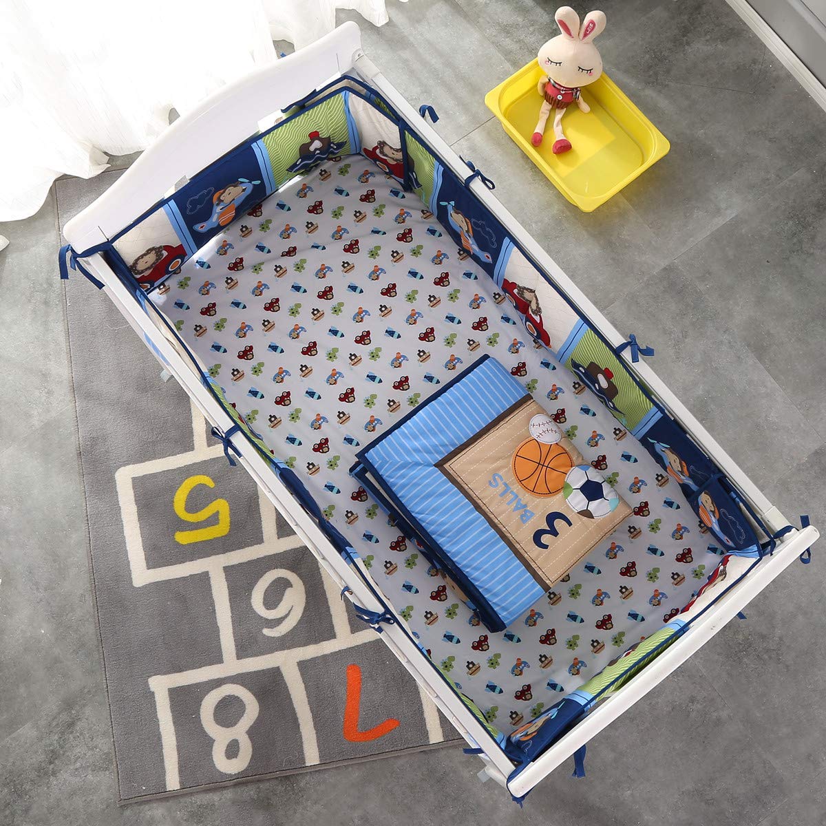 7-częściowy zestaw pościeli do – Baby Nursery Bedding Sets recenzja i cena