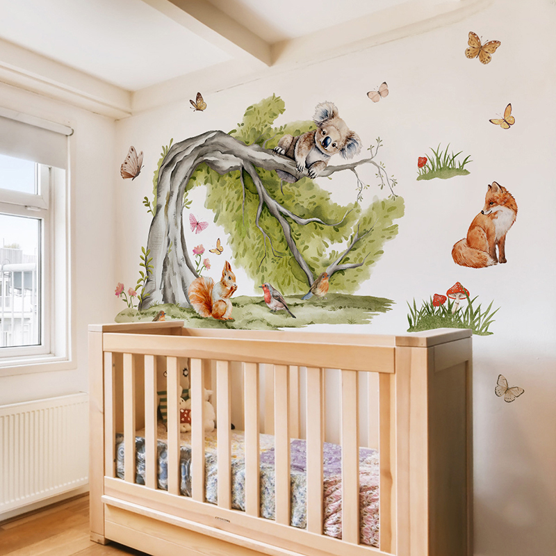 Naklejka Ścienna Dżungla Duże  – Baby Nursery Tree recenzja i cena